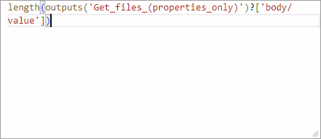 Screenshot of the Power Automate condition expression to check if the SharePoint file is found.