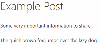 Screenshot of Custom Field Embedder: Result.