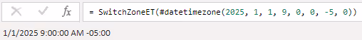 Screenshot of the invoked function test results successfully displaying the expected value in Power Query.