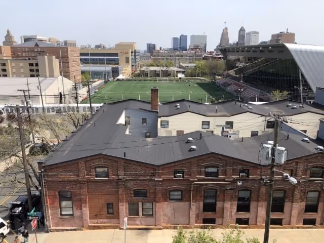 Photo of COVID-19 vaccination distribution at New Jersey Institute of Technology (NJIT), Newark, New Jersey in 2021.