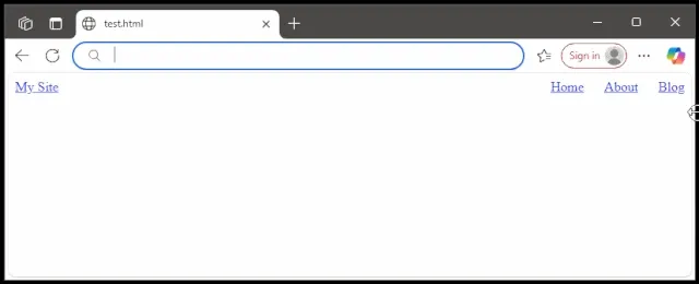 Animated screenshot of the fully functioning popover menu in Edge.