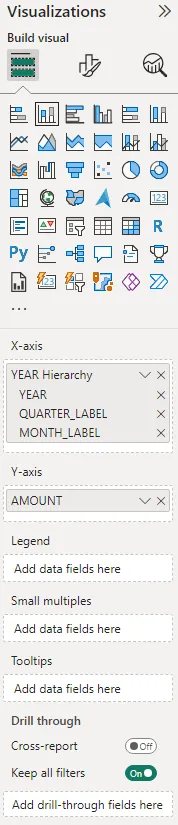 Date Table Visualization Fields