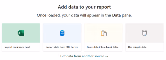 Screenshot of the 'Data Sources' screen in Power BI.