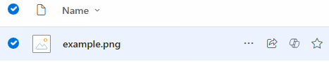 Screenshot of the first Power Automate test run which creates a new file in SharePoint.